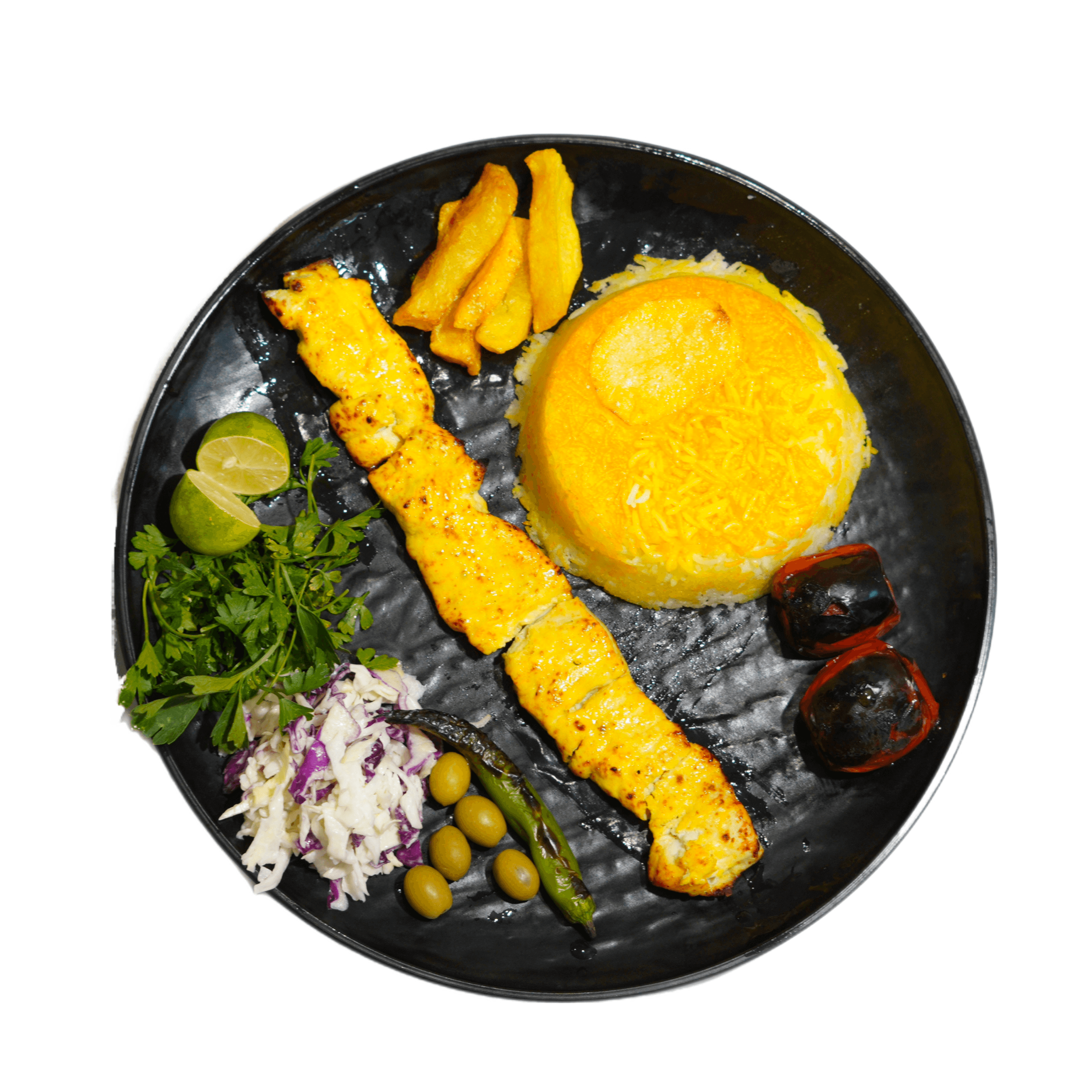 چلو جوجه کباب بی استخوان